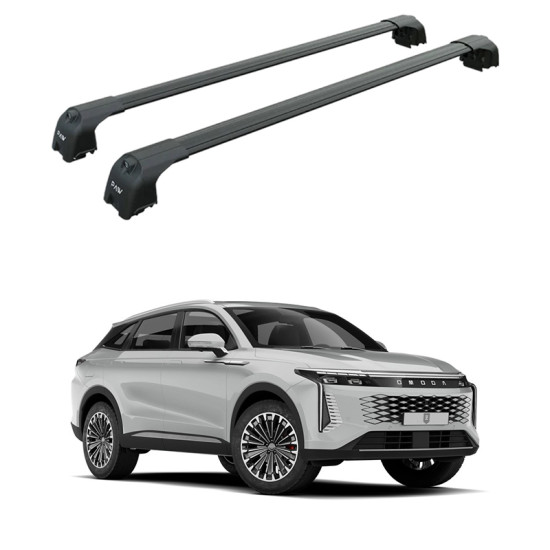 Багажник за Omoda 9 5d (I - integrated railing) (2025-->) AERO BAR BLACK