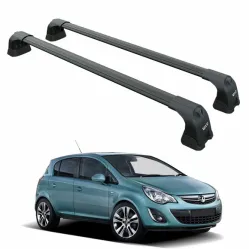 БАГАЖНИК ЗА Opel Corsa 5d (D - fixpoint) (2007-->2015) AERO BAR BLACK