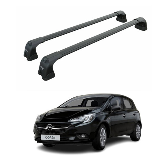 БАГАЖНИК ЗА Opel Corsa 5d (E - fixpoint) (2015-->2019) AERO BAR BLACK