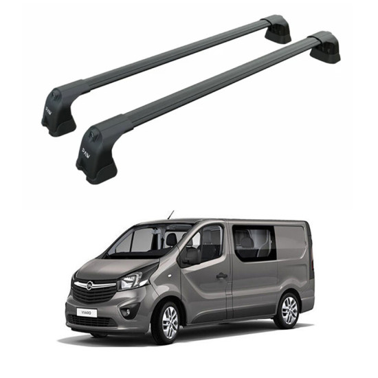 БАГАЖНИК ЗА Opel Vivaro (III/X82) (2014-->2019) AERO BAR BLACK