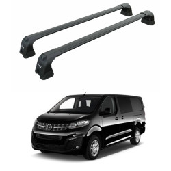 БАГАЖНИК ЗА Opel Vivaro (S/M/L - fixpoint) (2019-->) AERO BAR BLACK