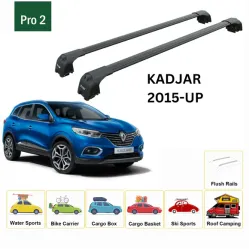 БАГАЖНИК ЗА Renault Kadjar 5d (integrated railing) (2015-->) AERO BAR BLACK