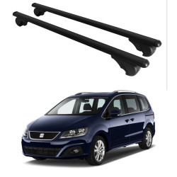 Багажник за Seat Alhambra 5d MPV (III 7N- railing) (2015-->) ALU REILING BLACK
