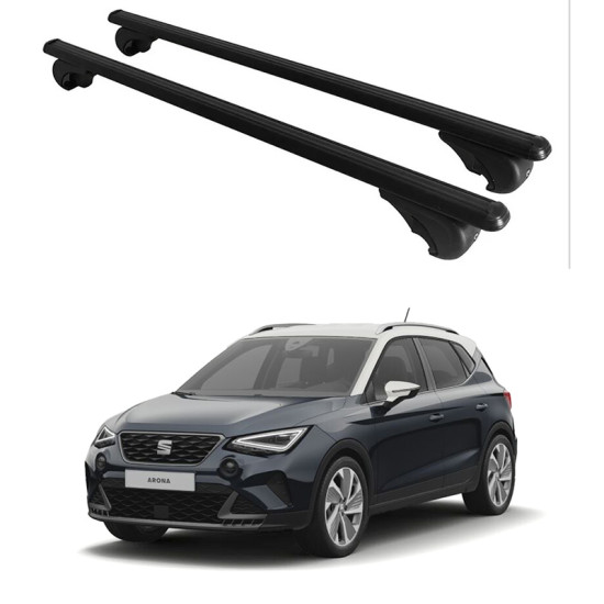 Багажник за Seat Arona 5d (railing) (2017-->) ALU REILING BLACK