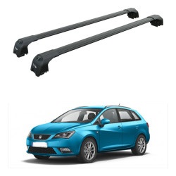 БАГАЖНИК ЗА Seat Ibiza ST (IV/6J - integrated railing) (2010-->2017) AERO BAR BLACK