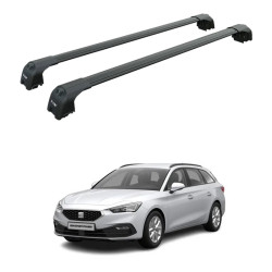 БАГАЖНИК ЗА Seat Leon ST - Sportstourer (IV - integrated railing) (2020-->) AERO BAR BLACK
