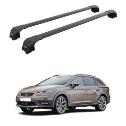 БАГАЖНИК ЗА Seat Leon X-Perience (integrated railing) (2014-->) AERO BAR BLACK