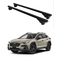 Багажник за Subaru Crosstrek 5d / XV (III - railing) (2023-->) ALU REILING BLACK