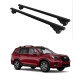 Багажник за Subaru Forester 5d (V/SK - railing) (2018-->2024) ALU REILING BLACK