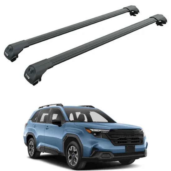 БАГАЖНИК ЗА SUBARU Forester 5d (VI/SL - railing) (2025-->) AERO BAR BLACK