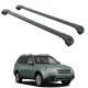 БАГАЖНИК ЗА Subaru Forester 5d (III/SH - railing) (2008-->2013) AERO BAR BLACK