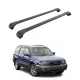 БАГАЖНИК ЗА Subaru Forester 5d (II/SG - integrated railing) (2002-->2008) AERO BAR BLACK