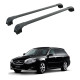 БАГАЖНИК ЗА Subaru Legacy Wagon (IV/BP - integrated railing) (2003-->2009) AERO BAR BLACK