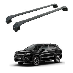 БАГАЖНИК ЗА Suzuki SX4 S-Cross (III - integrated railing) (2021-->) AERO BAR BLACK