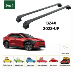 БАГАЖНИК ЗА Toyota bZ4X 5d (integrated railing) (2023-->) AERO BAR BLACK