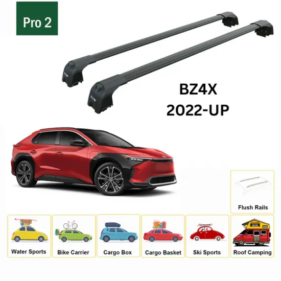 БАГАЖНИК ЗА Toyota bZ4X 5d (integrated railing) (2023-->) AERO BAR BLACK