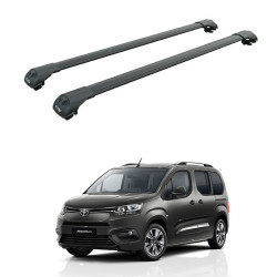 БАГАЖНИК ЗА Toyota ProAce City L1/L2 (I - railing) (2019-->) AERO BAR  BLACK