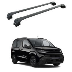 БАГАЖНИК ЗА Toyota ProAce City Verso L1/L2 (I - integrated railing) (2024-->) AERO BAR BLACK
