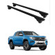 Багажник за Volkswagen Amarok double cab (II - railing) (2022-->) ALU REILING BLACK