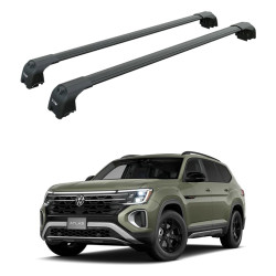 Багажник за VOLKSWAGEN ATLAS 5d SUV (railing) (2017-->2025) AERO BAR BLACK