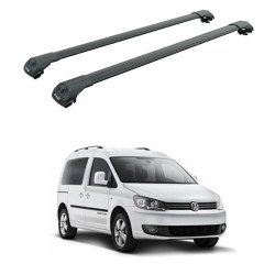 БАГАЖНИК за Volkswagen Caddy / Caddy Maxi (III.2 - railing) (2011-->2015) AERO BAR BLACK