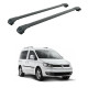 БАГАЖНИК за Volkswagen Caddy / Caddy Maxi (III.2 - railing) (2011-->2015) AERO BAR BLACK