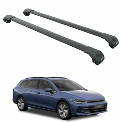 БАГАЖНИК ЗА Volkswagen Golf Variant (VIII - railing) (2020-->) AERO BAR BLACK