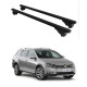 БАГАЖНИК за Volkswagen Passat Alltrack (B7/3C - railing) (2012-->2016) ALU REILING BLACK