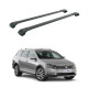 БАГАЖНИК за Volkswagen Passat Alltrack (B7/3C - railing) (2012-->2016) AERO BAR BLACK