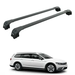 БАГАЖНИК ЗА Volkswagen Passat Alltrack / Variant (B8/3G - integrated railing) (2015-->) AERO BAR BLACK
