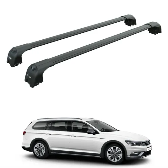 БАГАЖНИК ЗА Volkswagen Passat Alltrack / Variant (B8/3G - integrated railing) (2015-->) AERO BAR BLACK
