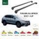 Багажник за Volkswagen Tiguan Allspace 5d (II - railing) (2017-->) AERO BAR BLACK