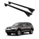 БАГАЖНИК ЗА Volkswagen Touareg 5d (I - railing) (2005-->2010) ALU REILING BLACK