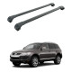 БАГАЖНИК ЗА Volkswagen Touareg 5d (I - railing) (2005-->2010) AERO BAR BLACK