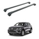 БАГАЖНИК ЗА Volkswagen Touareg 5d (II - railing) (2010-->2018) AERO BAR BLACK