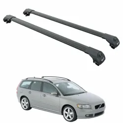 БАГАЖНИК ЗА Volvo V50 Estate (railing) (2004-->2012) AERO BAR BLACK