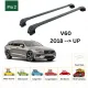 БАГАЖНИК ЗА Volvo V60 Estate (II - integrated railing) (2018-->) AERO BAR BLACK