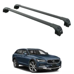 БАГАЖНИК ЗА Volvo V90 Estate/Cross Country (integrated railing) (2016-->) AERO BAR BLACK