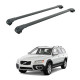 БАГАЖНИК ЗА Volvo XC70 Estate (III - railing) (2007-->2016) AERO BAR BLACK