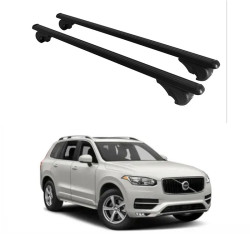 Багажник за Volvo XC90 5d (II - railing) (2015-->2025) ALU REILING BLACK