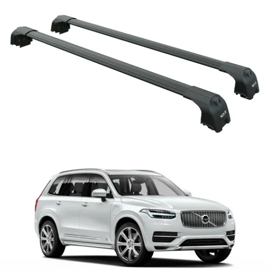 БАГАЖНИК ЗА Volvo XC90 5d (II - integrated railing) (2015-->) AERO BAR BLACK
