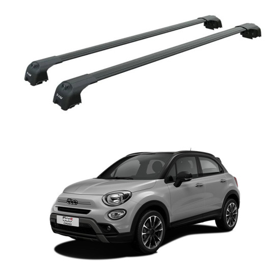 БАГАЖНИК ЗА Fiat 500X Cross (integrated railing) (2015-->) AERO BAR BLACK