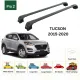 Багажник за Hyundai Tucson 5d (III/TL - integrated railing) (2015-->2020) AERO BAR BLACK
