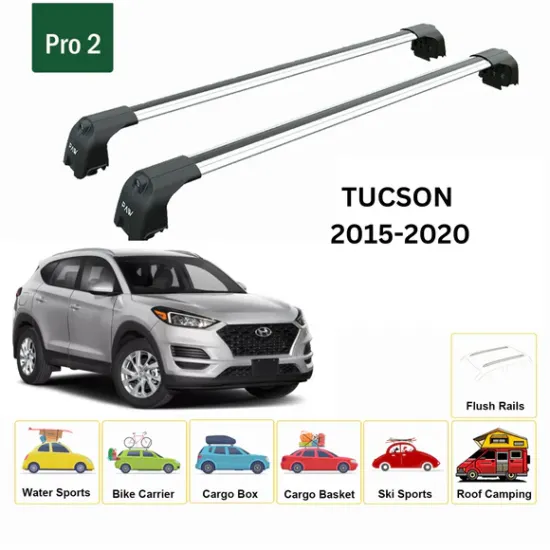 Багажник за Hyundai Tucson 5d (III/TL - integrated railing) (2015-->2020) AERO BAR