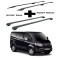 БАГАЖНИК КОМПЛЕКТ НАПРЕЧНИ ГРЕДИ И РЕЙЛИНГИ ЧЕРНИ ЗА Ford Custom Tourneo L1 (2013-->2023)