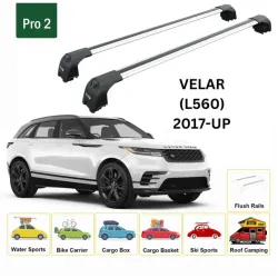 БАГАЖНИК ЗА Land Rover Range Rover Velar (L560 - integrated railing) (2017-->) AERO BAR BLACK