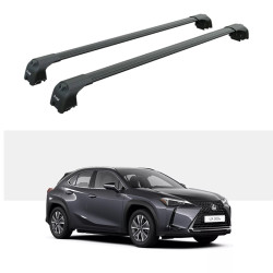 Багажник за LEXUS UX 350e 5d SUV (integrated railing) (2020-->2025) AERO BAR BLACK
