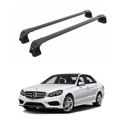 Багажник за Mercedes Clase E sedan 4d (W212 - fixpoint) (2013-->2016) AERO BAR BLACK