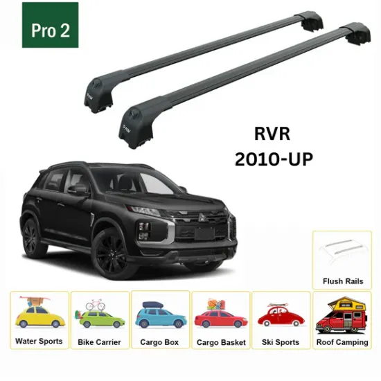 БАГАЖНИК ЗА Mitsubishi RVR 5d (integrated railing) (2010-2025) AERO BAR BLACK