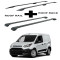 БАГАЖНИК КОМПЛЕКТ НАПРЕЧНИ ГРЕДИ И РЕЙЛИНГИ ЧЕРНИ ЗА Ford Connect II Transit L1 (fixpoint) (2013-->2022)